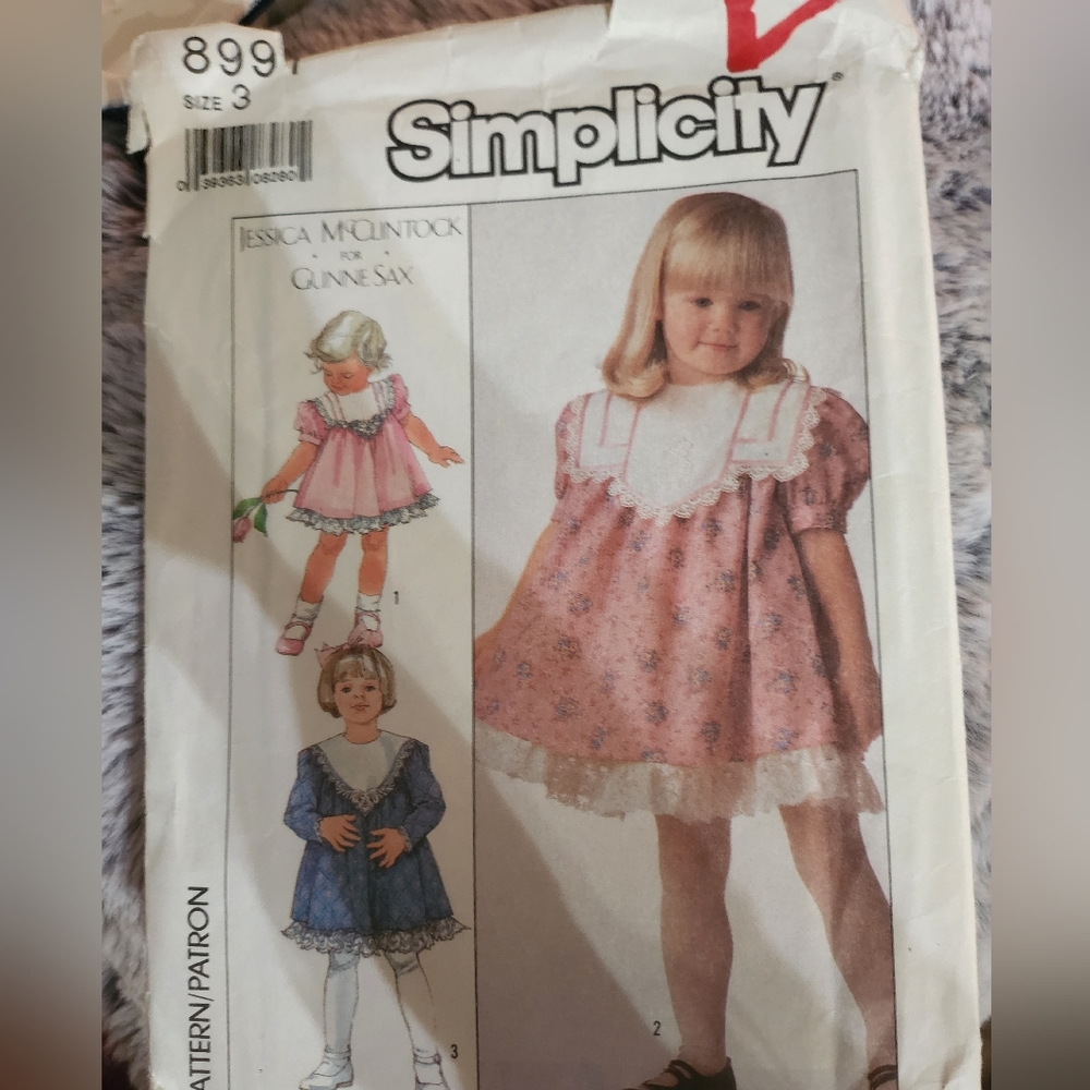 Simplicity adorable Jessica McClintock child's size 3 dress sewing patterns